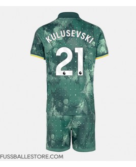 Günstige Tottenham Hotspur Dejan Kulusevski #21 3rd trikot Kinder 2024-25 Kurzarm (+ Kurze Hosen)